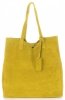 Kožené kabelka shopper bag Vittoria Gotti žltá V205454